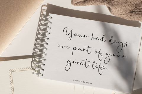 Valencia Nature - Script font Font Timur type 