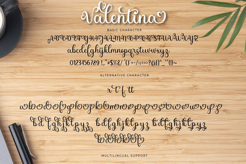 Valentina Font love script 
