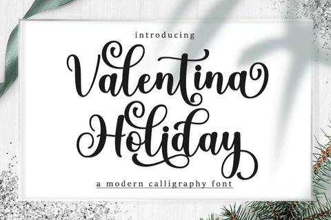 Valentina Holiday Script Font muhammadzeky 