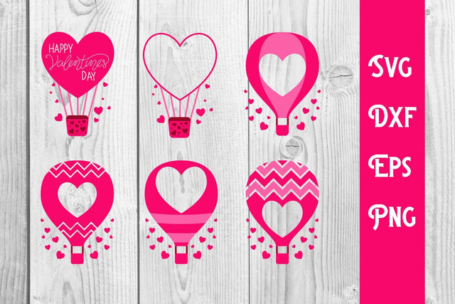 Valentine, air balloon valentine svg SVG dadan_pm 