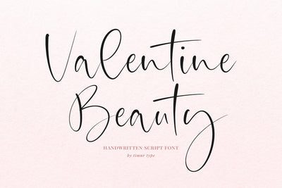 Valentine Beauty Font Timur type 