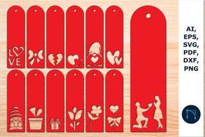 valentine Bookmarks Paper cut SVG bundle SVG MD JOYNAL ABDIN 