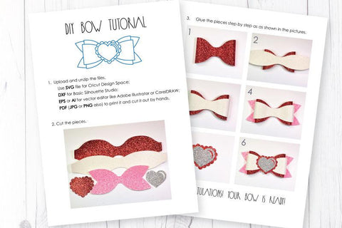 Valentine bows bundle SVG ArtiCuties 