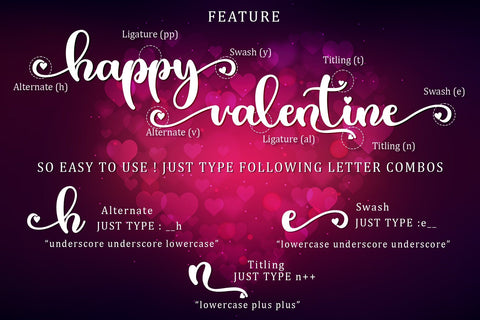 Valentine Bright Font Sakha Design Studio 