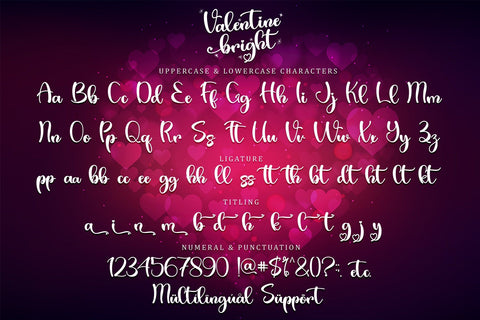 Valentine Bright Font Sakha Design Studio 