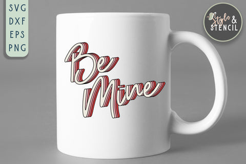 Valentine Bundle Retro SVG - PNG, DXF, EPS, SVG, Cut File SVG Style and Stencil 