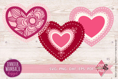 Valentine Bundle SVG Jennifer Wambach Design 