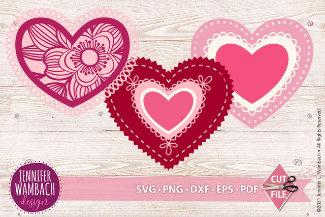 Valentine Bundle SVG Jennifer Wambach Design 
