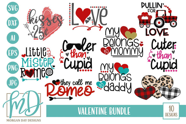 Valentine Bundle SVG Morgan Day Designs