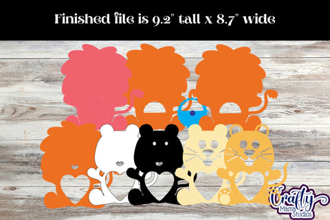 Valentine Candy Dome Holder, Animal Candy Ornament Bundle 1 SVG Crafty Mama Studios 