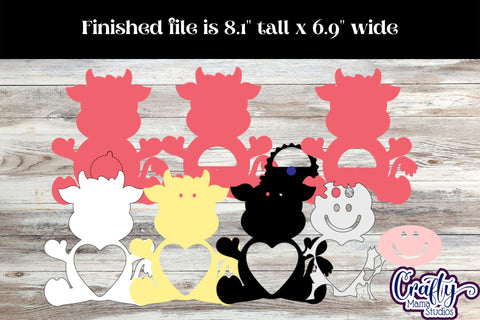 Valentine Candy Dome Holder, Animal Candy Ornament Bundle 3 SVG Crafty Mama Studios 