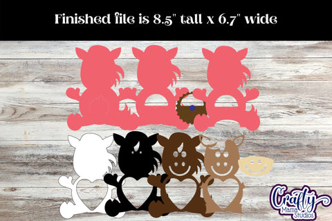 Valentine Candy Dome Holder, Animal Candy Ornament Bundle 4 SVG Crafty Mama Studios 