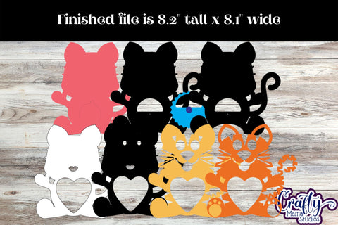 Valentine Candy Dome Holder, Animal Candy Ornament Tiger Svg SVG Crafty Mama Studios 