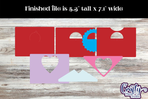 Valentine Candy Dome Holder, Envelope Candy Ornament Svg SVG Crafty Mama Studios 