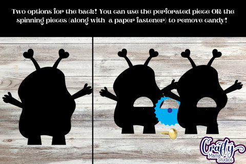 Valentine Candy Dome Holder, Eyeball Monster Candy Ornament SVG Crafty Mama Studios 