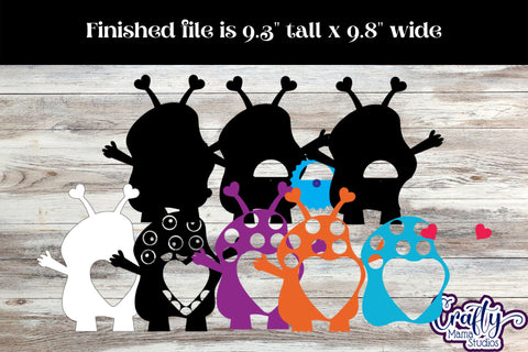 Valentine Candy Dome Holder, Eyeball Monster Candy Ornament SVG Crafty Mama Studios 