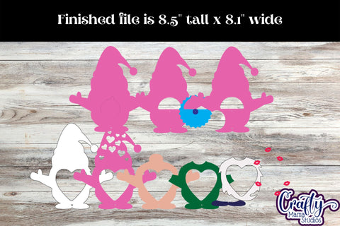 Valentine Candy Dome Holder, Gnome Candy Ornament Bundle Svg SVG Crafty Mama Studios 