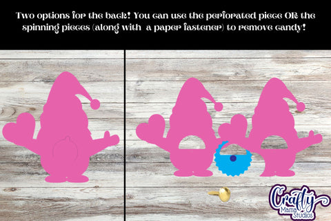 Valentine Candy Dome Holder, Gnome Candy Ornament Bundle Svg SVG Crafty Mama Studios 