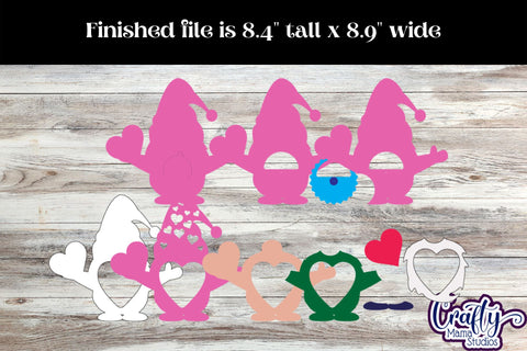 Valentine Candy Dome Holder, Gnome Candy Ornament Bundle Svg SVG Crafty Mama Studios 