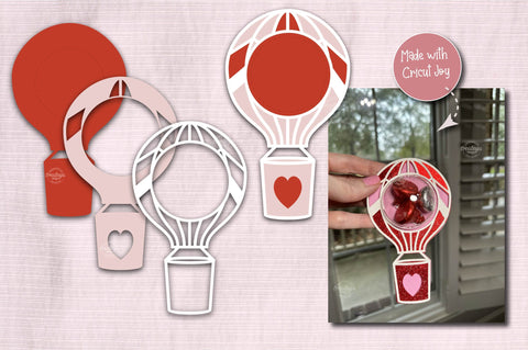 Valentine Candy Dome Holder SVG| Balloon candy holder SVG| Valentine treat holder| Treat box| SVG Createya Design 