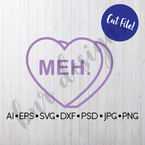 Valentine Candy Heart SVG SVG BNRDesignShop 