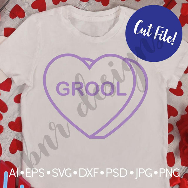 Valentine Candy Heart SVG SVG BNRDesignShop 