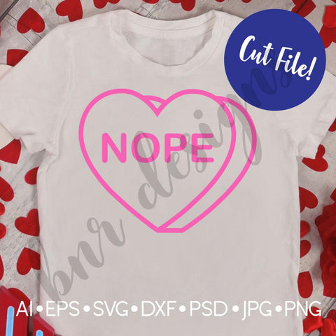 Valentine Candy Heart SVG SVG BNRDesignShop 