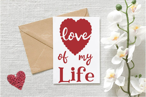 Valentine Card SVG| Heart card SVG template| Love cards| Greeting Card Template SVG| Printable SVG Createya Design 