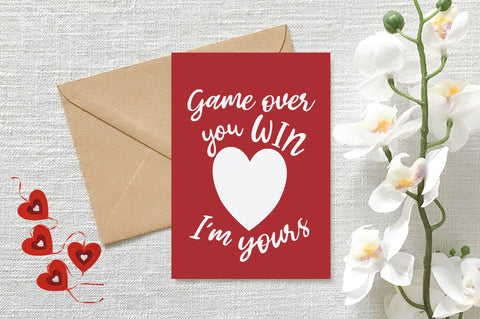 Valentine Card SVG| Valentine card template| Love cards| Greeting Card Template SVG| Printable SVG Createya Design 