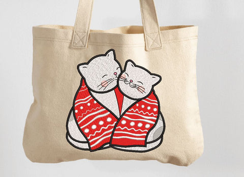 Valentine Cats Machine Embroidery Design Embroidery/Applique DESIGNS Canada Embroidery 