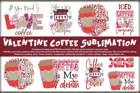 Valentine Coffee Sublimation Bundle Sublimation Jagonath Roy 