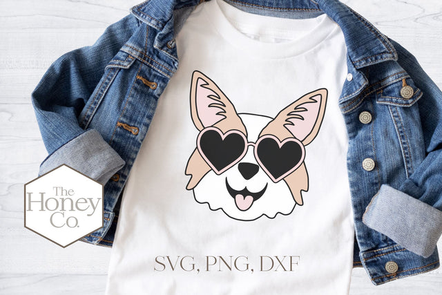 Valentine Corgi SVG | Corgi Sublimation SVG The Honey Company 