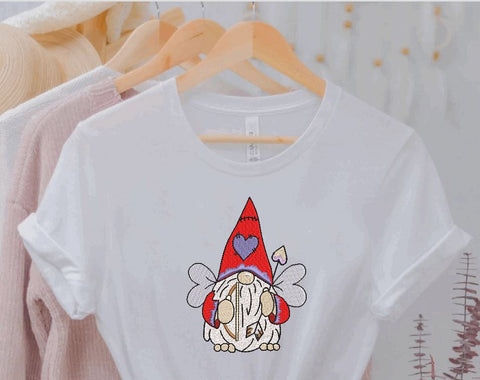 Valentine Cupid Gnome Machine Embroidery Design Embroidery/Applique DESIGNS Canada Embroidery 
