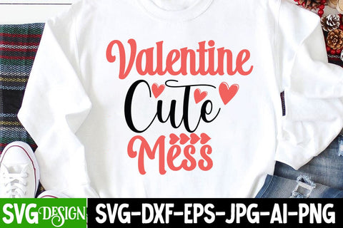 Valentine Cute Mess SVG Cut File SVG BlackCatsMedia 