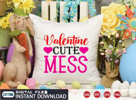 valentine cute mess SVG designer krishna 