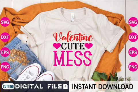 valentine cute mess SVG designer krishna 