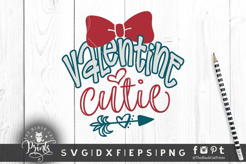 Valentine Cutie cut file SVG TheBlackCatPrints 