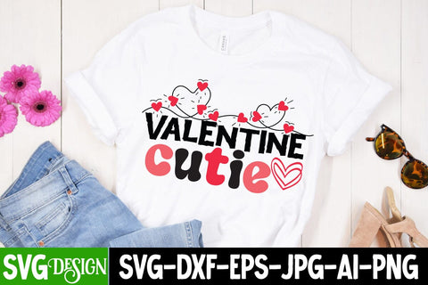 Valentine Cutie SVG Cut File, Valentine's Day SVG Design SVG BlackCatsMedia 