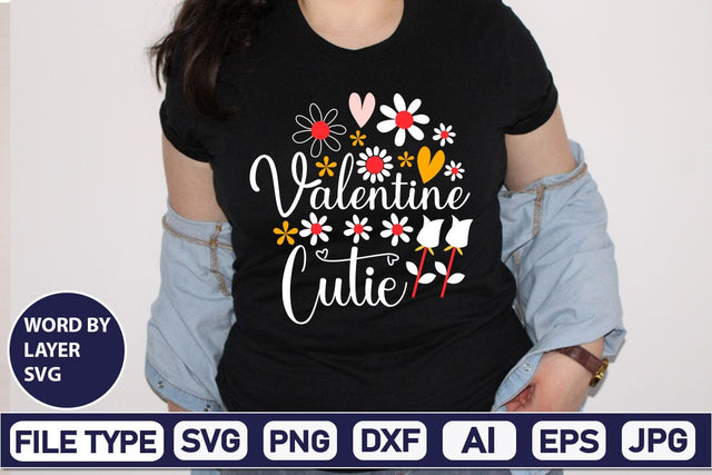 Valentine Cutie SVG Design SVGs,Quotes and Sayings,Food & Drink,On Sale, Print & Cut SVG DesignPlante 503 