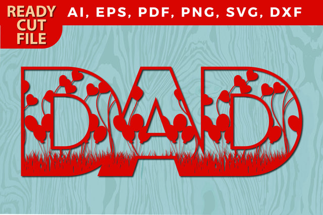 Valentine dad laser/paper cut svg file SVG MD JOYNAL ABDIN 