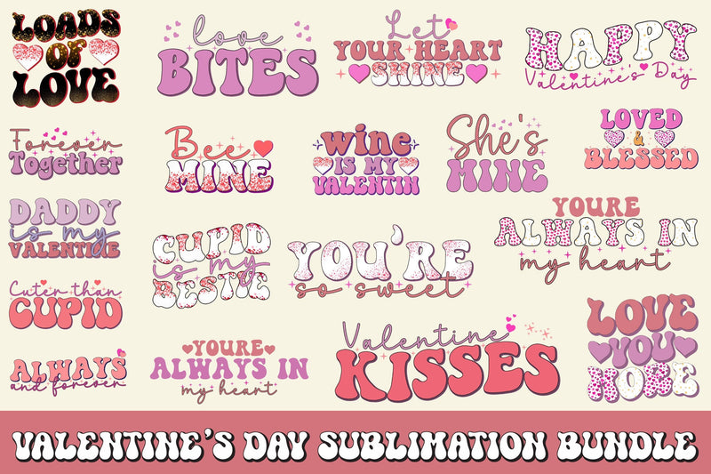 Valentine Day Sublimation Bundle Sublimation Rupkotha 