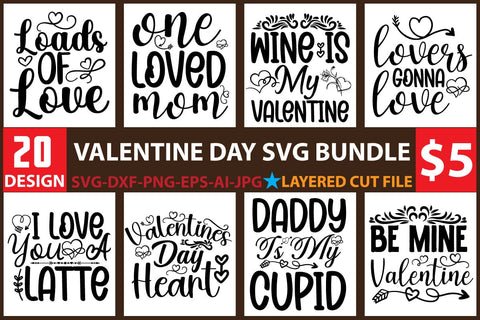 valentine day svg bundle SVG Newmockups 