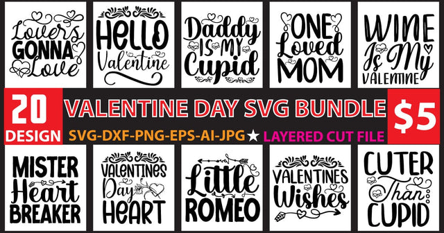 valentine day svg bundle SVG Newmockups 