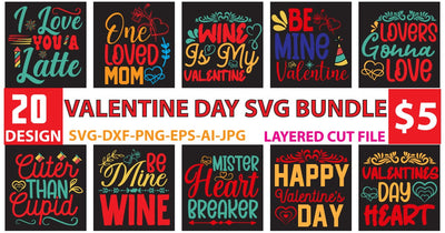 valentine day svg bundle SVG Newmockups 