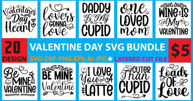 valentine day svg bundle SVG Newmockups 