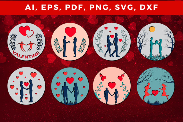 Valentine day SVG Sign, Laser cut bundle SVG MD JOYNAL ABDIN 