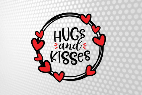 Valentine Day Svg, Valentine wishes svg, Hugs and Kisses svg, Valentine Day tshirt, Hearts Svg, Valentine Cut files SVG 1uniqueminute 