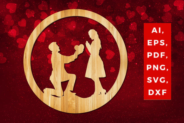 Valentine decor laser/paper cut SVG/dxf SVG MD JOYNAL ABDIN 