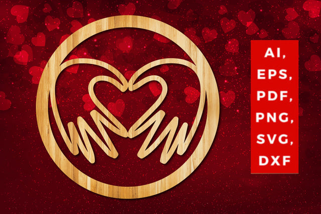 Valentine decor laser/paper cut SVG/dxf SVG MD JOYNAL ABDIN 