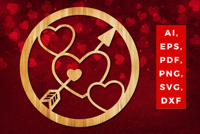 Valentine decor laser/paper cut SVG/dxf SVG MD JOYNAL ABDIN 